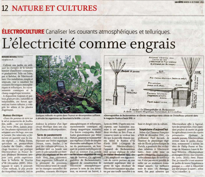 electroculture article journal